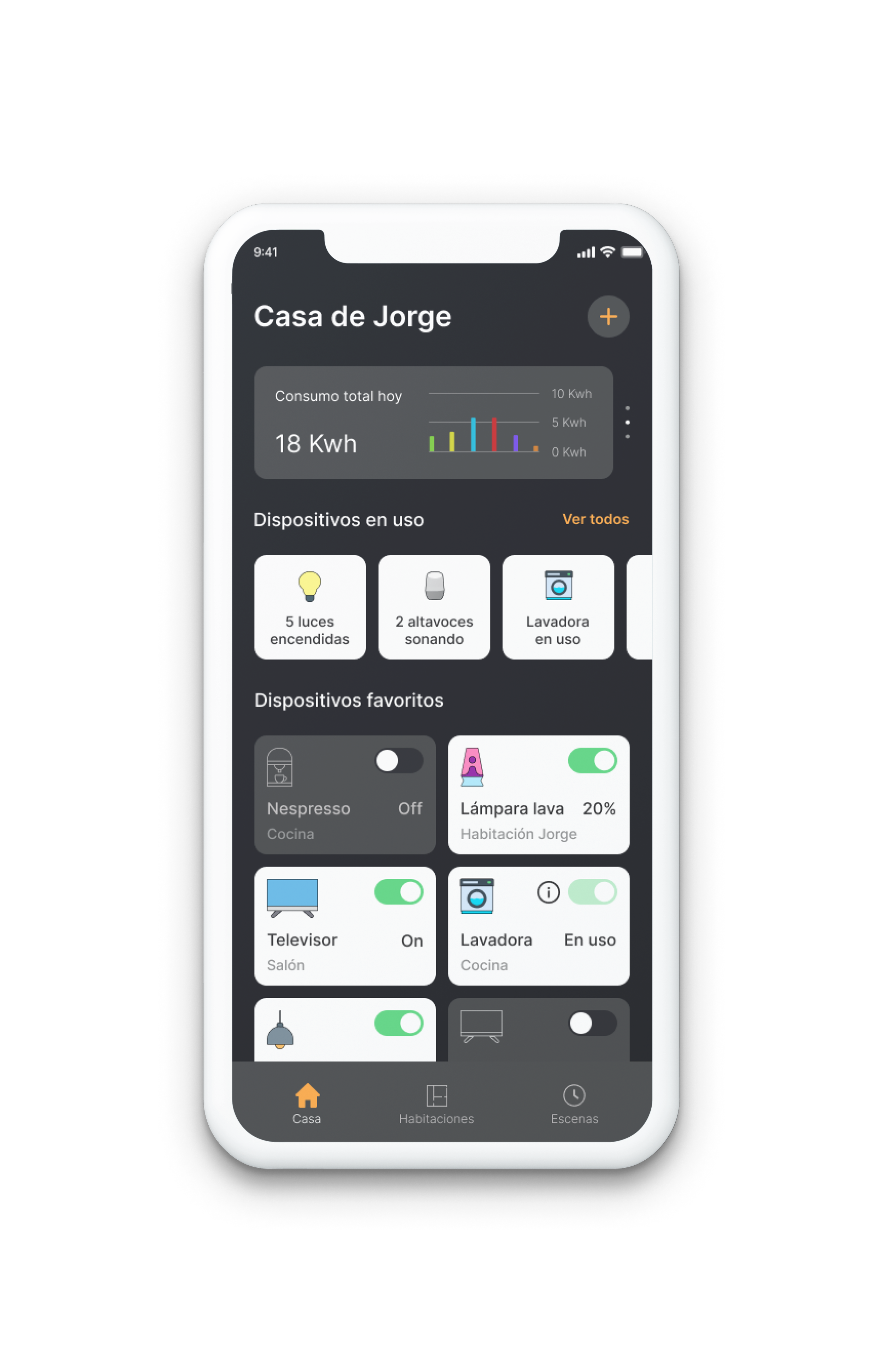 Smart Home — home dashboard