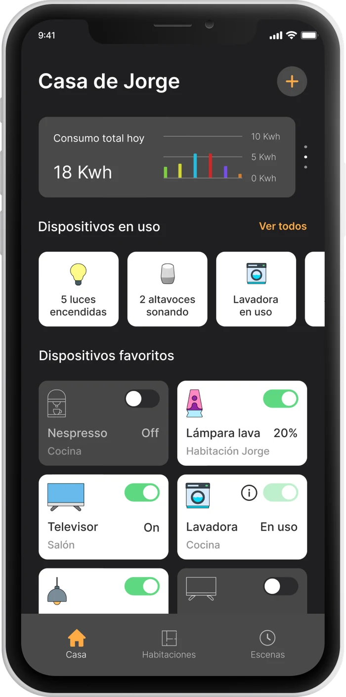 Smart Home — home dashboard
